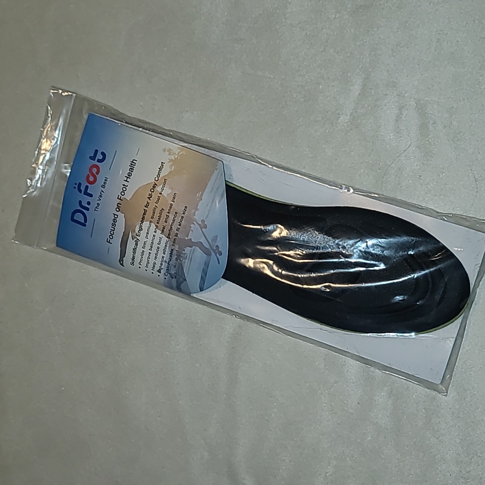 Dr.Foot arch support insoles women's size 5 to 9 NWT!